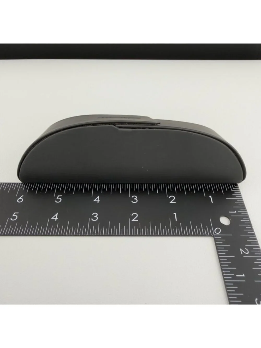 Silhouette Eyeglasses Case Hard Shell Gray Felt Lined Cleaning Cloth